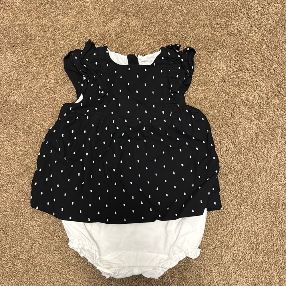 Janie and Jack polka dot romper